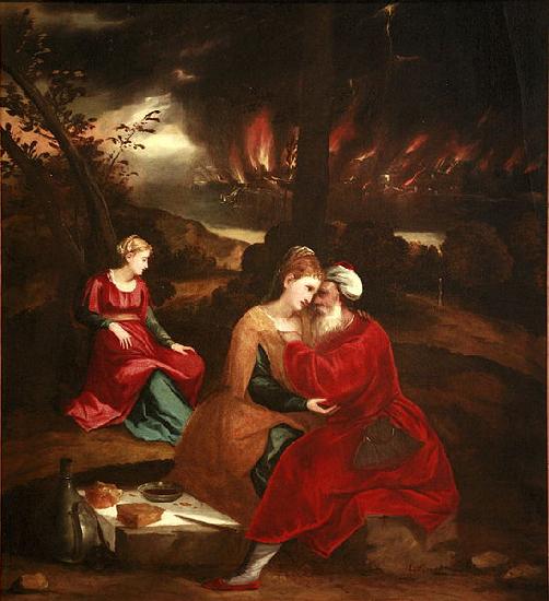 Bonifacio de Pitati Lot and his daughters oil painting image